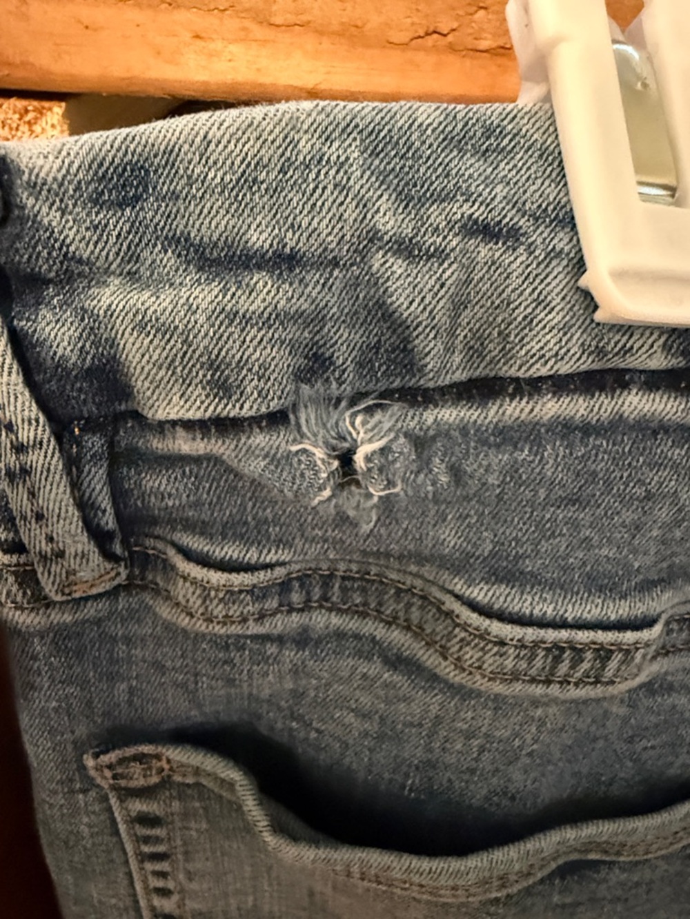Good American Light Blue High-Rise Wide-Leg Button-Fly Jeans size 6/28. J135 - Picture 3 of 5